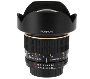 Rokinon 14mm f/2.8 Manual Focus Aspherical Wide Angle Lens (for Sony Alpha Cameras) - Digital Cameras and Accessories - Hip Lens.com
