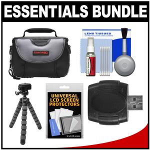 Essentials Bundle for Samsung HMX-F90 Q20 QF20 QF30 HD Camcorder with Case + Flex Tripod + Accessory Kit Essentials Bundle for Samsung HMX-F90 Q20 QF20 QF30 HD Camcorder with Case + Flex Tripod + Accessory Kit