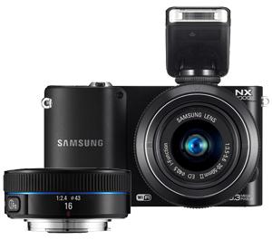 Samsung NX1000 Smart Wi-Fi Digital Camera Body & 20-50mm & 16mm f/2.4 Lens (Black) - Digital Cameras and Accessories - Hip Lens.com