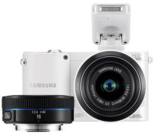 Samsung NX1000 Smart Wi-Fi Digital Camera Body & 20-50mm & 16mm f/2.4 Lens (White) - Digital Cameras and Accessories - Hip Lens.com