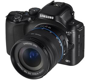 Samsung NX20 Smart Wi-Fi Digital Camera Body and 18-55mm Lens (Black)