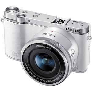 Samsung NX3000 Smart Wi-Fi Digital Camera with 16-50mm Lens & Flash (White)