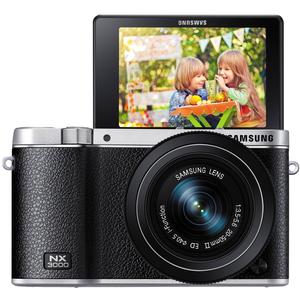 Samsung NX3000 Smart Wi-Fi Digital Camera with 20-50mm Lens & Flash (Black)