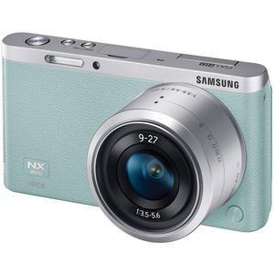 Samsung NX Mini Smart Wi-Fi Digital Camera with 9-27mm Lens & Flash (Mint Green)