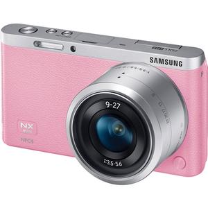 Samsung NX Mini Smart Wi-Fi Digital Camera with 9-27mm Lens & Flash (Pink)