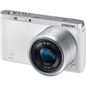 Samsung NX Mini Smart Wi-Fi Digital Camera with 9-27mm Lens & Flash (White)