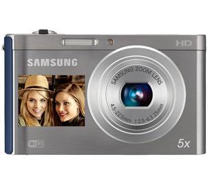 Samsung DV300F Smart Dual LCD Wi-Fi Digital Camera (Silver/Blue) - Digital Cameras and Accessories - Hip Lens.com