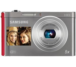 Samsung DV300F Smart Dual LCD Wi-Fi Digital Camera (Silver/Red) - Digital Cameras and Accessories - Hip Lens.com
