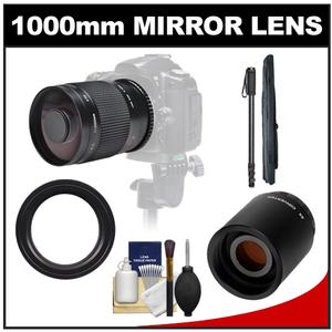 Samyang 500mm f/8.0 Mirror Lens & 2x Teleconverter with 67" Monopod + Accessory Kit for Canon EOS Digital SLR Cameras - Digital Cameras and Accessories - Hip Lens.com