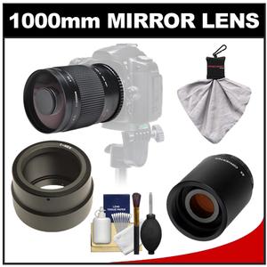 Samyang 500mm f/8.0 Mirror Lens & 2x Teleconverter with Cleaning Kit for Sony Alpha NEX Digital Cameras - Digital Cameras and Accessories - Hip Lens.com