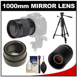 Samyang 500mm f/8.0 Mirror Lens & 2x Teleconverter with 57" Tripod + Accessory Kit for Sony Alpha NEX Digital Cameras - Digital Cameras and Accessories - Hip Lens.com