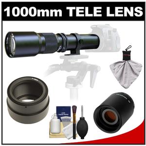 Samyang 500mm f/8.0 Telephoto Lens & 2x Teleconverter with Cleaning Kit for Sony Alpha NEX Digital Cameras - Digital Cameras and Accessories - Hip Lens.com