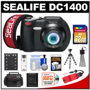 SeaLife DC1400 14MP HD Underwater Digital Camera with 32GB Card + Case + Battery + Tripod + Accessory Kit - Digital Cameras and Accessories - Hip Lens.com