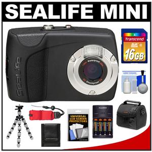 SeaLife Mini II Underwater Shockproof & Waterproof Digital Camera with 16GB Card + Case + Batteries & Charger + Tripod + Accessory Kit - Digital Cameras and Accessories - Hip Lens.com