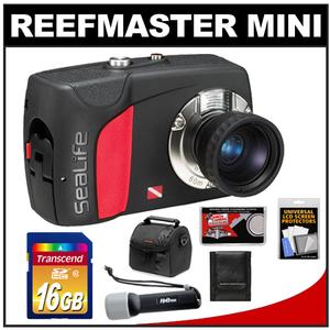 SeaLife ReefMaster Mini Digital Underwater Dive Camera (Waterproof to 200 Feet) with 16GB Card + Case + LED Torch + Accessory Kit - Digital Cameras and Accessories - Hip Lens.com