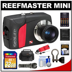 SeaLife ReefMaster Mini Digital Underwater Dive Camera (Waterproof to 200 Feet) with 32GB Card + Case + Batteries & Charger + LED Light + Accessory Kit - Digital Cameras and Accessories - Hip Lens.com