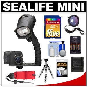 SeaLife Mini II Elite Set Underwater Shockproof & Waterproof Digital Camera with 16GB Card + Batteries & Charger + Tripod + Accessory Kit - Digital Cameras and Accessories - Hip Lens.com