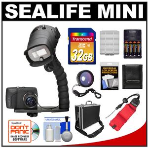 SeaLife Mini II Elite Set Underwater Shockproof & Waterproof Digital Camera with 32GB Card + Case + Batteries & Charger + Accessory Kit - Digital Cameras and Accessories - Hip Lens.com