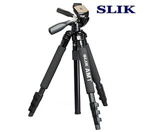 Slik 340 DX Pro Series Black Tripod 3Way Pan/Tilt Head & Quick Release - Digital Cameras and Accessories - Hip Lens.com