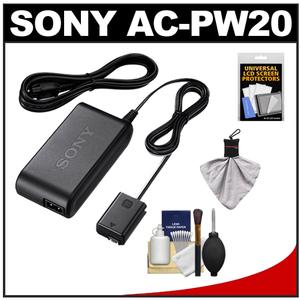 Sony AC-PW20 AC Adapter for Alpha NEX-3  NEX-C3  NEX-5  NEX-5N  NEX-7 Cameras with Cleaning Accessory Kit - Digital Cameras and Accessories - Hip Lens.com