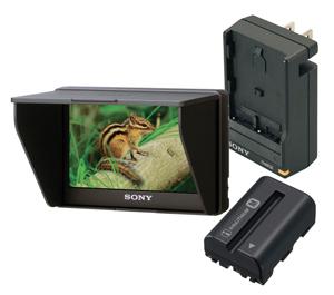 Sony CLM-V55 Portable 5" HD LCD Monitor & Hood with Battery & Charger - Digital Cameras and Accessories - Hip Lens.com