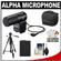 Sony Alpha ECM-ALST1 Stereo Microphone for A33, A35, A55 Digital SLR Cameras with NP-FW50 Battery + Tripod + Sony SC8 Case + Accessory Kit