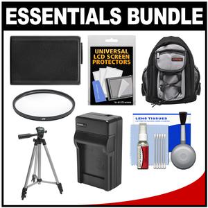 Essentials Bundle for Sony Alpha A5000 A5100 A6000 A6300 Digital Camera & 16-50mm Lens with Backpack + NP-FW50 Battery & Charger + Tripod + Filter Kit