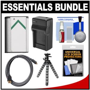Essentials Bundle for Sony Cyber-Shot DSC-RX100 II III IV Digital Cameras with NP-BX1 Battery & Charger + Flex Tripod + HDMI Cable + Accessory Kit