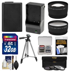 Essentials Bundle for Sony Alpha NEX-F3 NEX-5N NEX-5R NEX-7 Digital Camera & 18-55mm Lens with NP-FW50 Battery & Charger + 32GB Card + 3 Filters + Tripod + Tele/Wide Lenses Kit Essentials Bundle for Sony Alpha NEX-F3 NEX-5N NEX-5R NEX-7 Digital Camera & 18-55mm Lens with NP-FW50 Battery & Charger + 32GB Card + 3 Filters + Tripod + Tele/Wide Lenses Kit