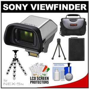 Sony FDA-EV1S Electronic Viewfinder for NEX-F3 & NEX-5N Digital Camera with Battery + Case + Flex Tripod + Accessory Kit - Digital Cameras and Accessories - Hip Lens.com