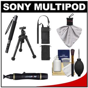 Sony VCT-MP1 58" Multipod Monopod/Tripod & Support Case (Black) with Accessory Kit for A35 A37 A560 A580 A55 A57 A65 A77 NEX-C3 NEX-F3 NEX-5 NEX-5N NEX-7 - Digital Cameras and Accessories - Hip Lens.com