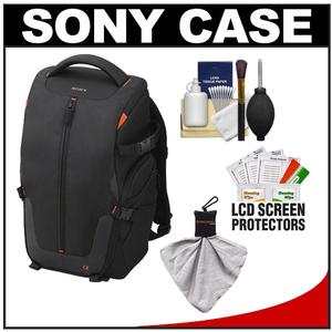 Sony LCS-BP2 Soft Digital SLR Camera Backpack Carrying Case (Black) with Cleaning Kit - Digital Cameras and Accessories - Hip Lens.com