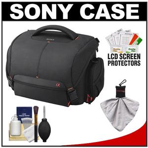 Sony LCS-SC21 Soft Digital SLR Camera Carrying Case with Cleaning Kit - Digital Cameras and Accessories - Hip Lens.com