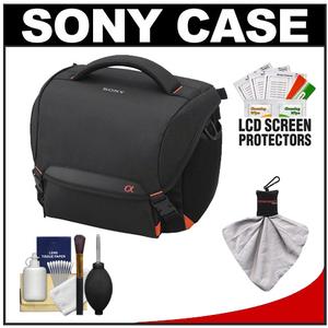 Sony LCS-SC8 Soft Digital SLR Camera Carrying Case with Cleaning Kit - Digital Cameras and Accessories - Hip Lens.com