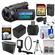 Sony Handycam FDR-AX33 Wi-Fi 4K Ultra HD Video Camera Camcorder with 64GB Card + Hard Case + LED Light + Microphone + Battery/Charger + Tripod Kit