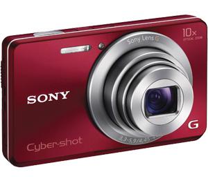 Sony Cyber-Shot DSC-W690 Digital Camera (Red) - Digital Cameras and Accessories - Hip Lens.com