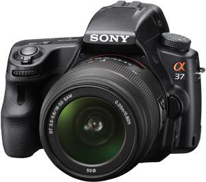 Sony Alpha SLT-A37 Translucent Mirror Technology Digital SLR Camera Body & 18-55mm Lens - Digital Cameras and Accessories - Hip Lens.com