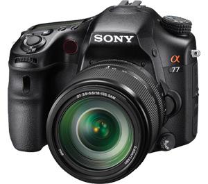Sony Alpha SLT-A77 Translucent Mirror Technology Digital SLR Camera Body & 18-135mm Lens - Digital Cameras and Accessories - Hip Lens.com