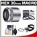Sony Alpha NEX E-Mount E 30mm f/3.5 Macro Lens with 3 UV/FLD/PL Filters with Cleaning Kit