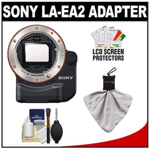 Sony Alpha LA-EA2 Lens Adapter (Attach A-mount Lenses to NEX E-mount Digital Camera) Built-in AF motor allows AF with A-mount lenses with Cleaning & Accessory K - Digital Cameras and Accessories - Hip Lens.com