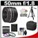 Sony Alpha 50mm f/1.8 DT SAM Lens with Sony SC8 Case + 3 (UV/FLD/CPL) Filter Set + Tripod + Cleaning Accessory Kit