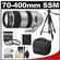 Sony Alpha 70-400mm f/4.0-5.6 G SSM Zoom Lens with Sony SC8 Case + 3 (UV/FLD/CPL) Filter Set + Tripod + Cleaning Accessory Kit