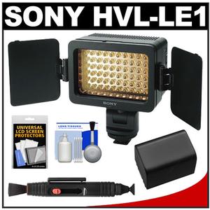 Sony Handycam HVL-LE1 Battery Powered LED Video Light with NP-FV70 Battery + Cleaning & Accessory Kit - Digital Cameras and Accessories - Hip Lens.com