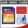 Transcend 8GB SecureDigital Class 10 (SDHC) Ultra-High-Speed Card with Card Case + Cleaning Kit + Microfiber Cloth