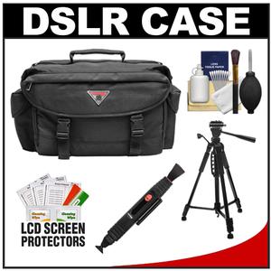 Precision Design 2000 Digital SLR System Camera Case with 57" Tripod + LensPen + LCD Protectors + Cleaning Kit - Digital Cameras and Accessories - Hip Lens.com