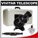Vivitar 76mm Table Top Reflector Telescope (36X/72X) with Case with LensPen + Spudz Microfiber Cloth