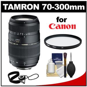 Tamron 70-300mm f/4-5.6 Di LD Macro 1:2 AF Lens (for Canon EOS Cameras) with UV Filter + CapKeeper + 6-Piece Cleaning Kit - Digital Cameras and Accessories - Hip Lens.com