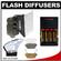 Zeikos Universal Soft Box Flash Diffuser with Diffuser Bouncer & Inserts + AA Batteries & Charger