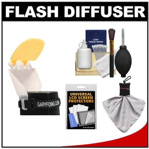 Gary Fong The Origami Flash Diffuser with Cleaning Kit + Spudz Cleaning Cloth + LCD Protectors - Digital Cameras and Accessories - Hip Lens.com