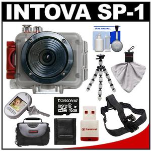 Intova Sport Pro Waterproof HD Sports Video Camera Camcorder with 32GB Card + Case + Flex Tripod + Accessory Kit